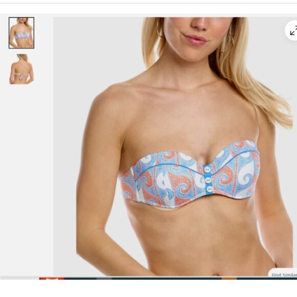 NWT Paolita London Amphritite Eden Top Agra Bottom Sz M New Tags $280 Bikini Set - Picture 2 of 7